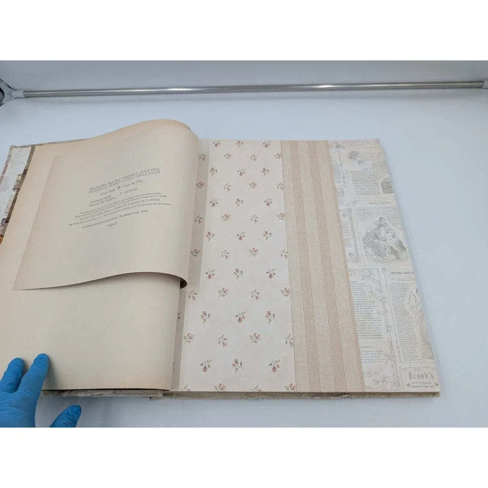 Vintage Victorian Wallpaper Sample Book Warner Reproduction Art Decor Floral 90s